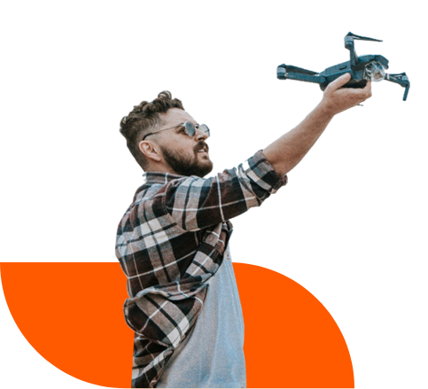 Commercial Flyers - Pilot launching drone